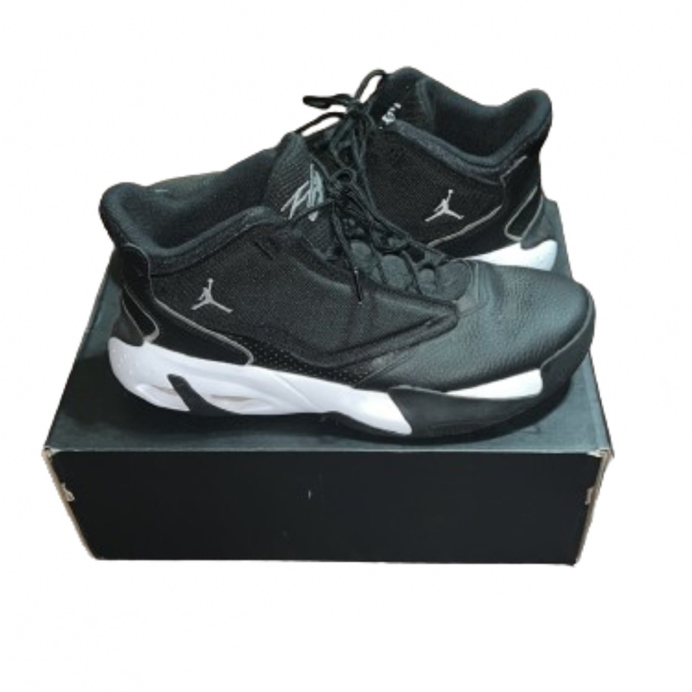 Nike Air Jordan Flight Max Aura 4 Black Metallic Streetwear Sneakers Size 13